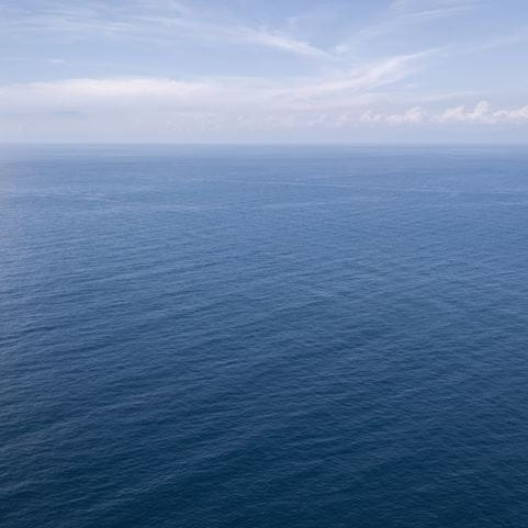 从空中看海洋